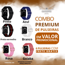 Combo de Pulseiras de Náilon Elásticas Exclusivas Para Smartwatchs - Gaviopes