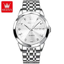 Olevs - Relógio Masculino de Luxo Original e Impermeável, Material de Quartzo e Aço Inoxidável - Gaviopes